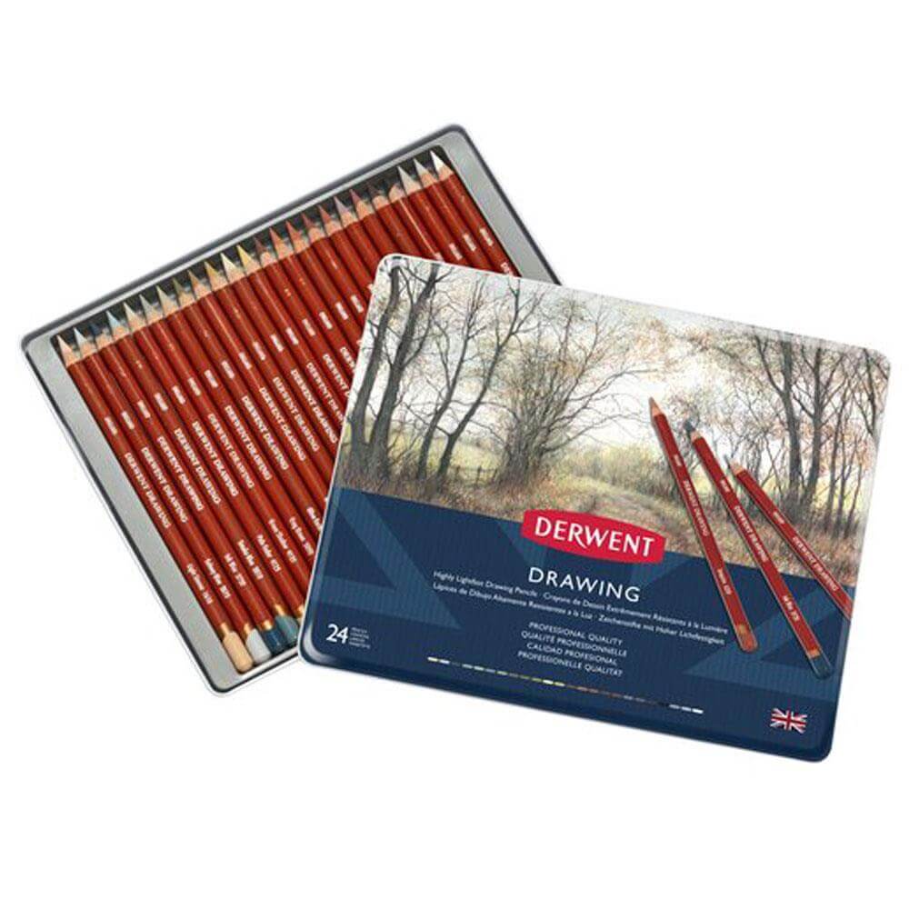 Derwent Drawing 24 Pencil Tin